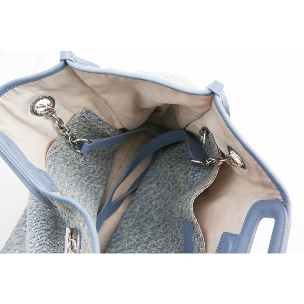Maje rhinestone-embellished denim tote bag - Picture 8 of 10